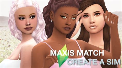 The Sims 4 ¦ Create A Sim Maxis Match Cc Links Youtube