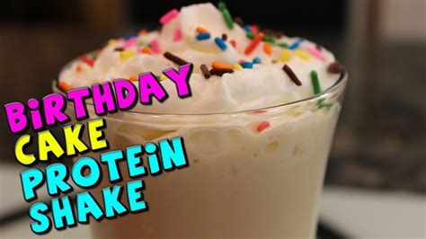 Birthday cake shake w 24g protein 2 scoops herbalife cookies and cream formula 1 pdm tsp cheesecake jello mix a pinch of sprinkles 8 healthy birthday cake shake. Birthday Cake PROTEIN Shake Recipe - YouTube