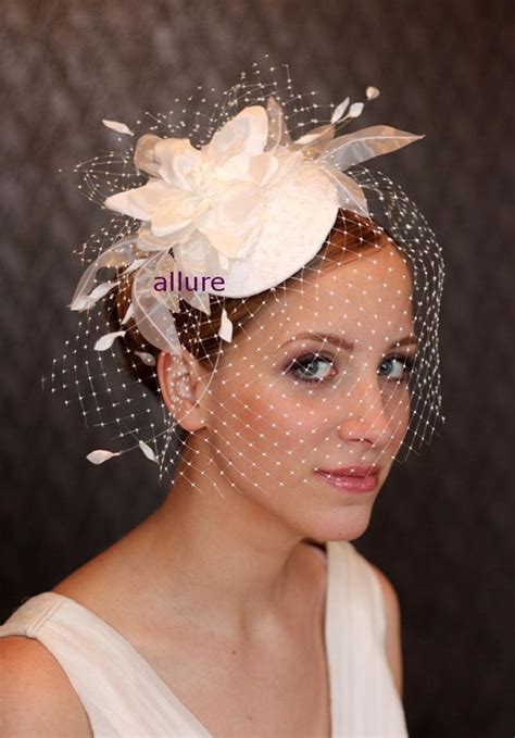 wedding ivory birdcage veil bridal ivory birdcage veil etsy uk bridal hat wedding hats