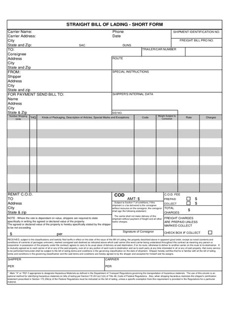 Basically, it is a legal document that is normally issued by a carrier and given to the shipper as a before the gas is loaded in the truck, the driver and plant representative has to sign the bill of lading. Bill of Lading Form - 6 Free Templates in PDF, Word, Excel ...