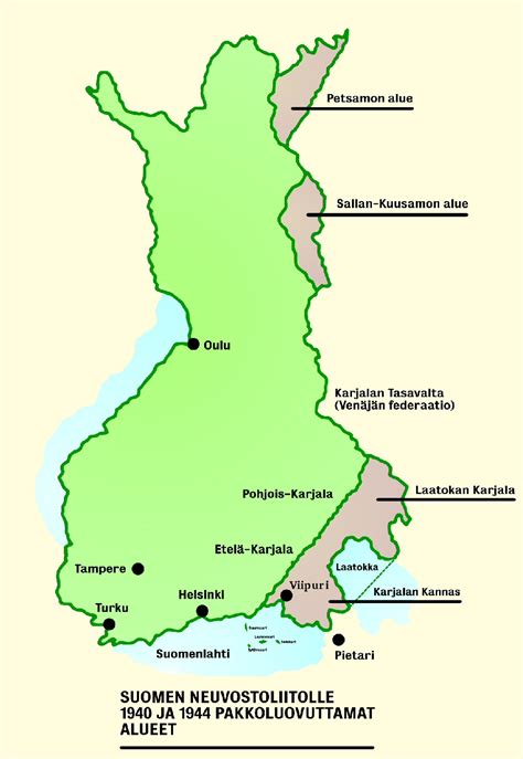 Suomen Kartta Ennen Talvisotaa | Kartta