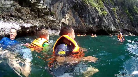 Swim Through Morakot Cave Youtube
