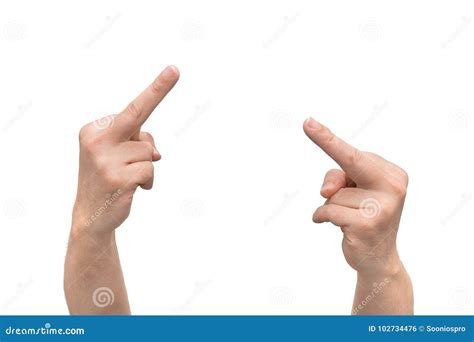 Gesture Finger Snapping Or Mean Sign Lame Or Loser Gesture With L Fingers Royalty Free Stock