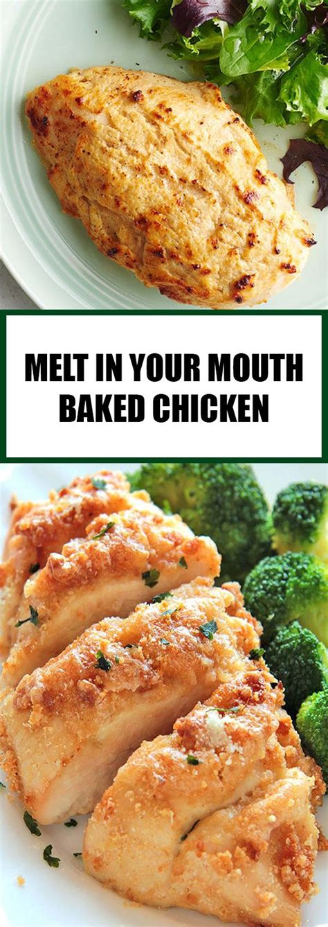 Combine yogurt, parmesan cheese, and seasonings. Melt In Your Mouth Baked Chicken #bakedchicken # ...