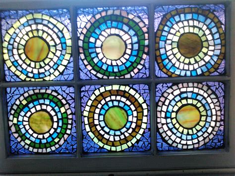 Abstract Stained Glass Mosaic Window By Groovysquid Glass Stained