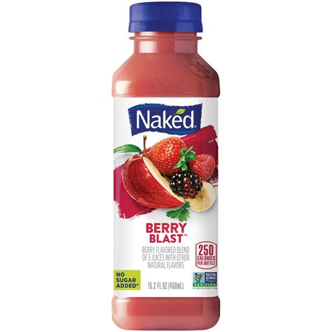 Naked Juice Fruit Smoothie Berry Blast 152 Oz Bottle