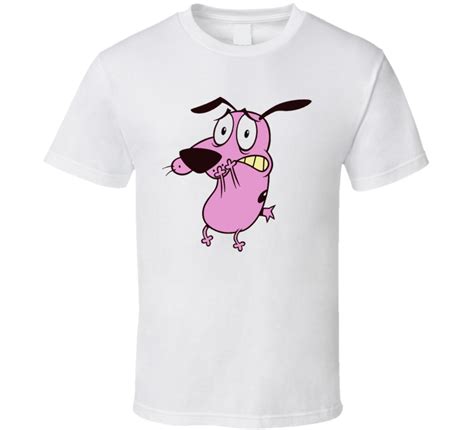 Shirts Courage The Cowardly Dog Cartoon Adult T Shirt All Sizes T