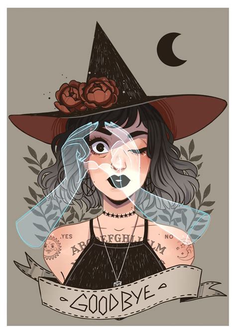 Ouija Witch By Hettemaudit On Deviantart Witch Drawing Witch Art