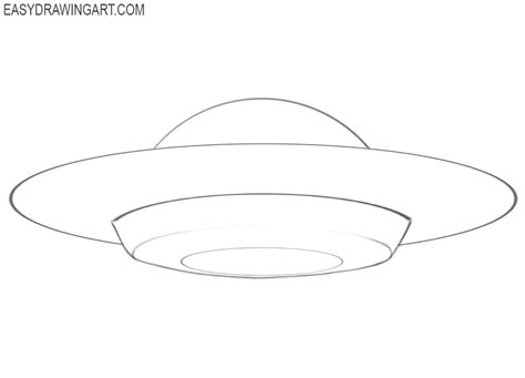 How To Draw A Ufo Easy Drawing Art