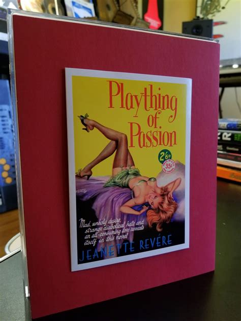 pulp fiction postcard framed in acrylic plaything of passion etsy