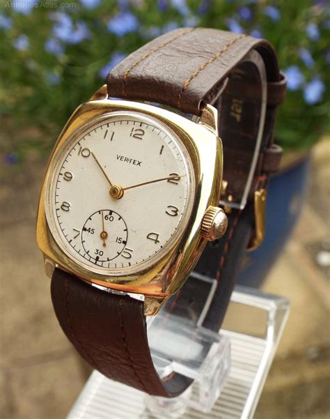 Antiques Atlas - Gents 1940s 9ct Gold Vertex Wrist Watch