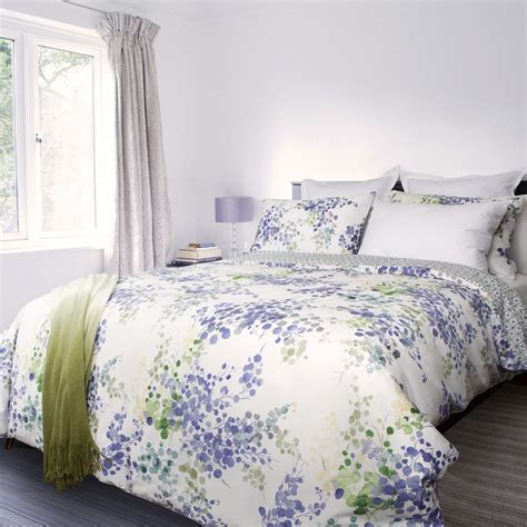 Sateen 100% high quality cotton. Heather Floral Printed Cotton Sateen Duvet Cover Set ...