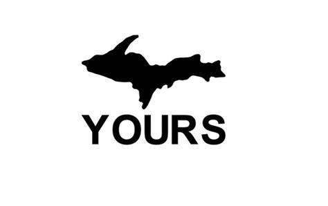 Up Yours Decal Upper Peninsula Decal Michigan Decal Car Etsy