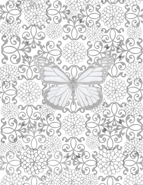 Free printable coloring pages of kids breathing to calm down / just breathe colouring page | cardmaker (with images. Free Printable Adult Coloring Page - Blossoming Butterfly ...