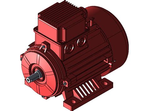 Induction Asynchronous Motor Mec63 3d Cad Model Library Grabcad