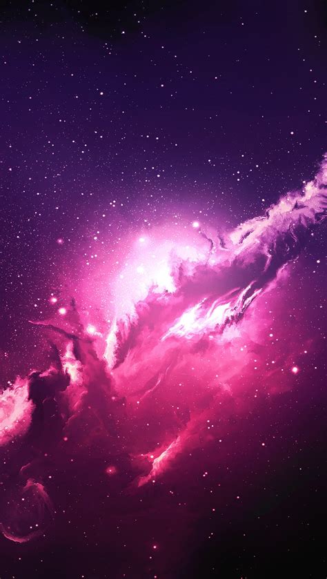 Pink Galaxy Background Hd