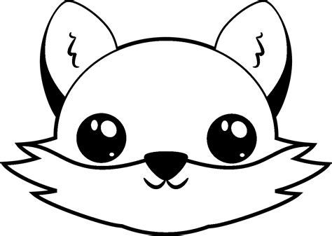 Fox Face Coloring Pages