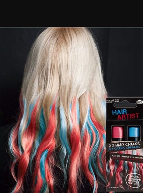 Patriotic American Hairstyles And Makeup Blue And Red Hair Hair