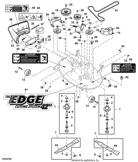 John Deere 7 Iron Deck Parts Diagram