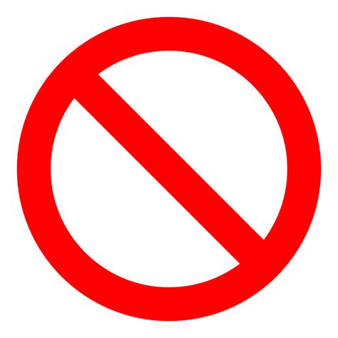 Do Not Sign Icon Png Transparent Background Free Download 20444