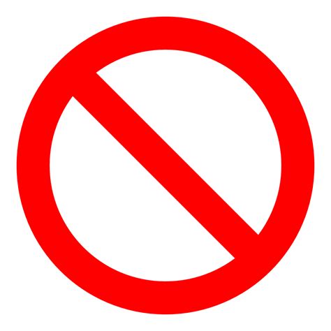 No Symbol Png Clipart Best