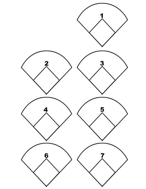 Printable Baseball Diamond Diagram