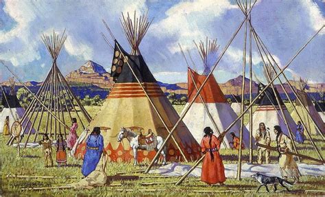 Blackfoot Native American Teepees 640x388 Download Hd Wallpaper