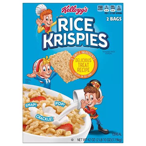 Kelloggs Rice Krispies Breakfast Cereal 42 Oz
