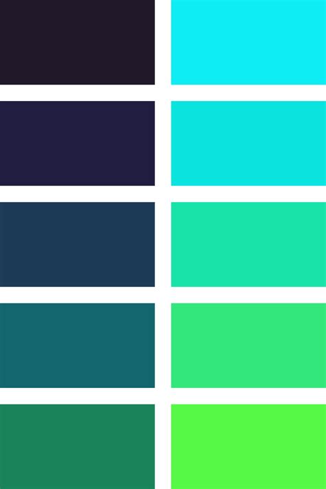 Paleta Azul E Verde