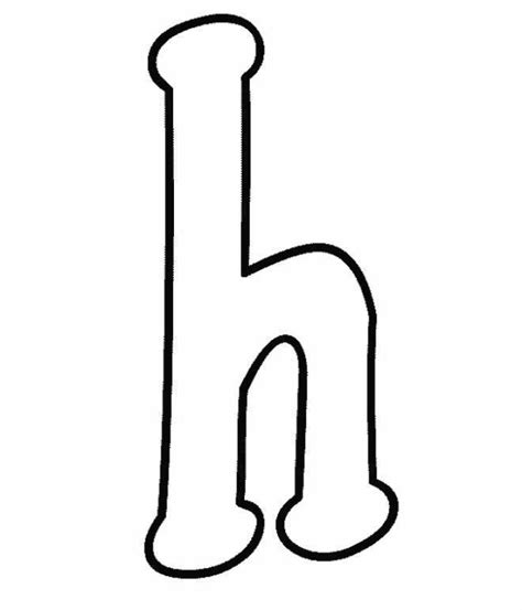 H Minuscula Printable Letter Templates Printable Alphabet Letters