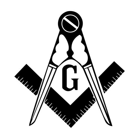 Traditional Variation Square And Compass Masonic Vinyl Decal T