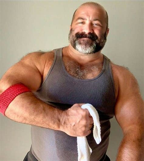 Big Daddy Bear Mens Muscle Hairy Men Perfect Man Luke Tank Man