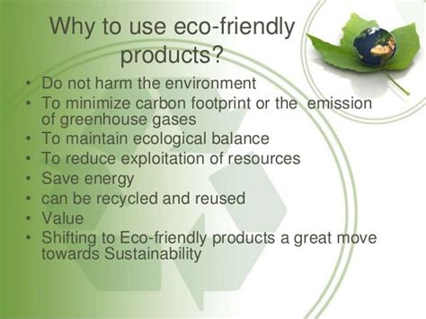 Ecofriendly Products