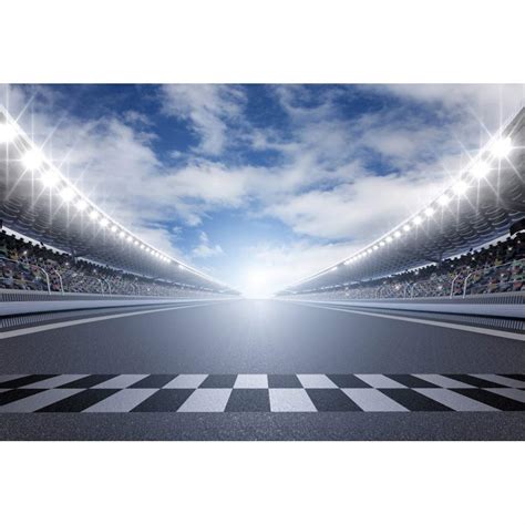 Buy Csfoto 6x4ft Finish Line Race Track Backdrops For Photography Car
