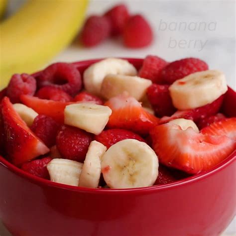 Banana Berry Fruit Salad Recipe By Tasty Recipe Berry Fruit Salad