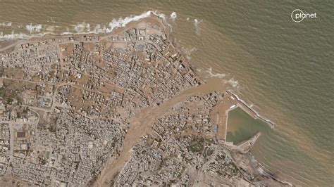 Satellite Images Before And After Flood Show Destruction In Libyas
