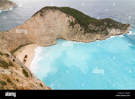 Famous Little Beach Shipwreck Zakynthos Hi Res Stock Photography And