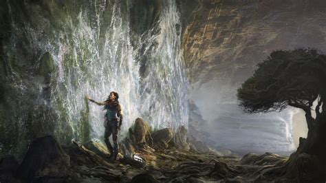 Hintergrundbilder Wasserfall Digitale Kunst Fantasiekunst Wasser
