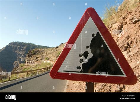 Falling Rocks Rock Road Sign Roadsign Roadsigns Signs