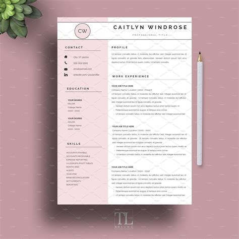 Pink Resume Template Printable Word Searches