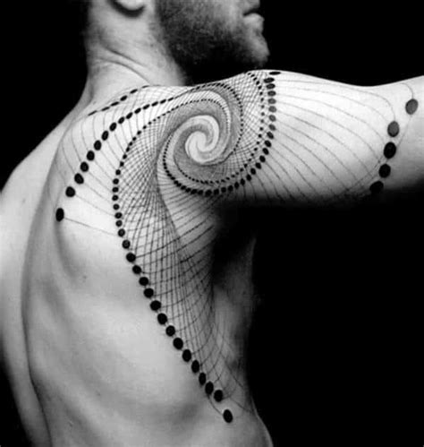 Geometric Back Tattoos For Men Inspiration Guide