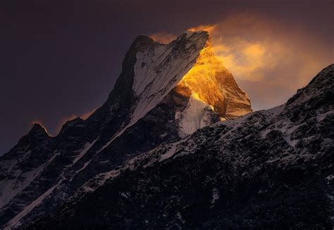 Sunlight Mountains Nature Himalayas Snowy Peak Wind Nepal