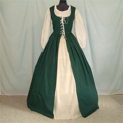Renaissance Dress Gorgeous Irish Overdress Small Forest Etsy