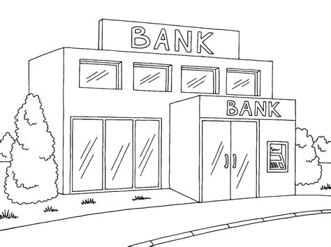 Small Bank Coloring Page Free Printable Coloring Pages For Kids