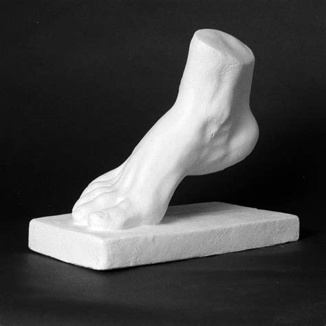 Natural Pigments Drawing Plaster Cast Foot This Foot Plaster Cast Is