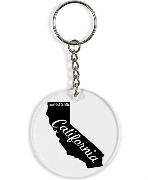 Personalized Acrylic Circle Keychains Etsy