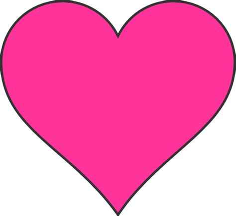 Dark Pink Heart Clip Art At Vector Clip Art Online Royalty