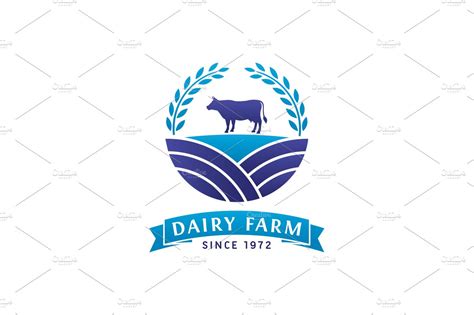 Dairy Farm Logo Logo Templates Creative Market
