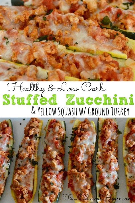 Low calorie and low fat #meatballs #turkey #weightwatchers #dinner #comfortfood #sweetandsour #recipes #wwfreestyle #slenderberry #lowcalorie #lowfa. Italian Stuffed Zucchini Boats | Recipe | Healthy ground ...