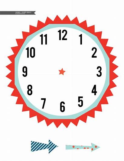 Clock Hands Without Clipart Printable Cut Clip